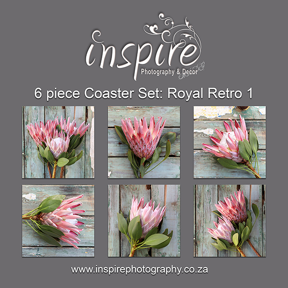 Inspire Protea Coaster Set: Royal Retro 1