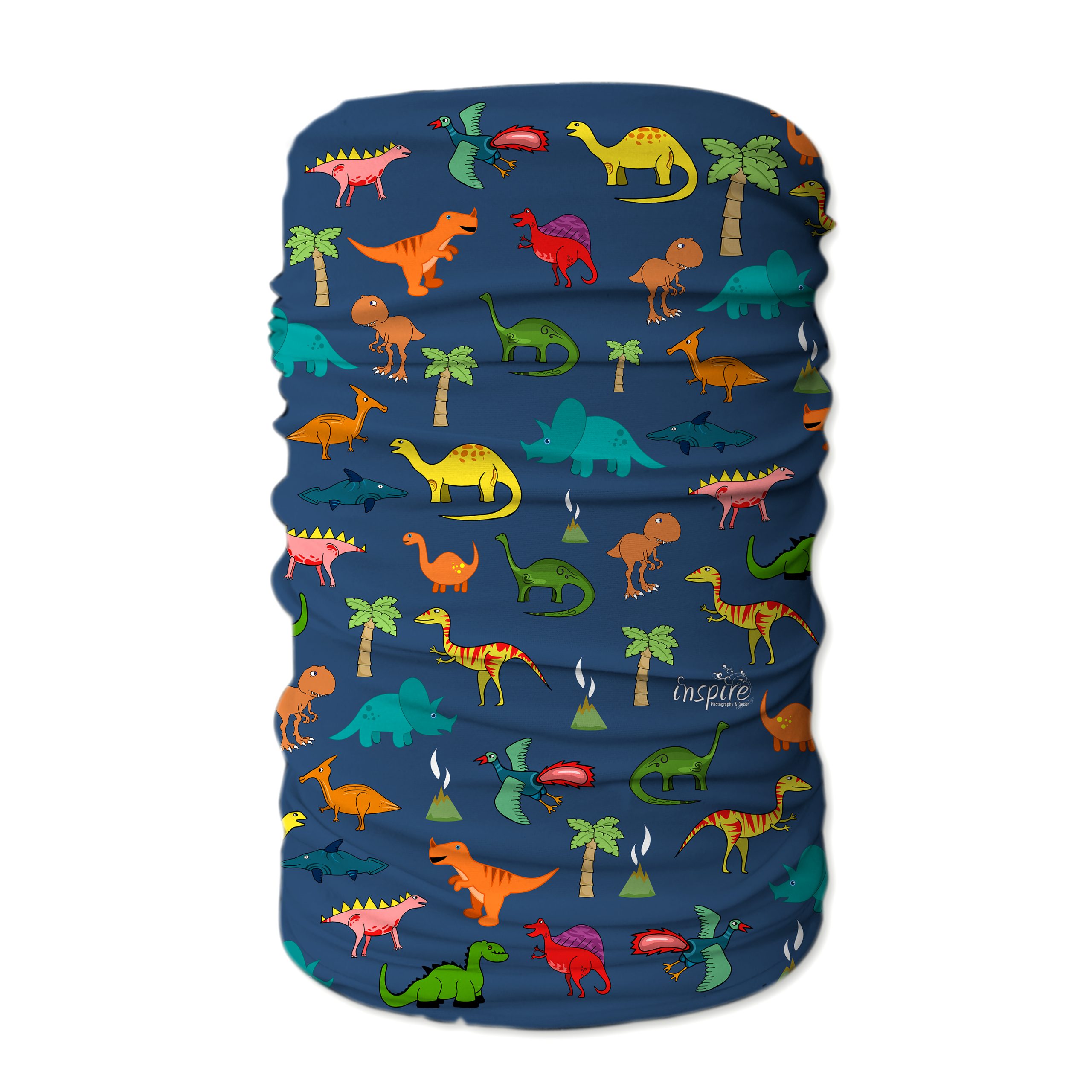 Neck tube Boys Dino Blue